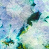abstract pattern on handmade silk batik