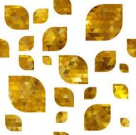 Seamless Golden Petals Pattern