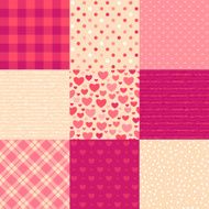 Love letters seamless pattern