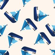 Transportation boat cartoon seamless pattern background N2