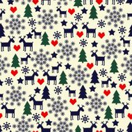 Seamless pattern for winter holidays