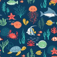 Undersea life pattern