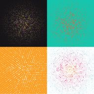 random radial dots pattern