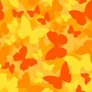 Seamless butterflies pattern background