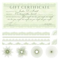 Gift certificate Voucher Coupon (ticket banknote money currency cheque check)