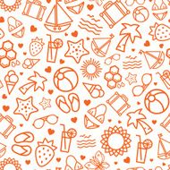 Seamless summer pattern N8