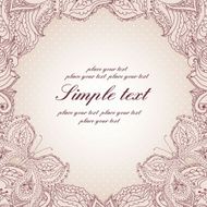 Frame with lace