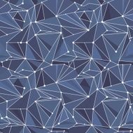Indigo Geometric Vector Pattern