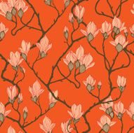 Seamless pattern with apple flowers N2