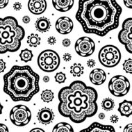 Floral black pattern
