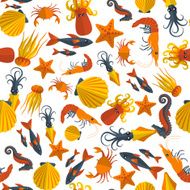 seafood seamless pattern 1