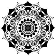 Vector mandala on a white background