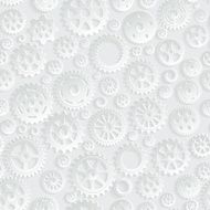 Creative Gray Gears 3d Seamless Pattern Background