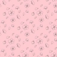 Pastel color floral tile texture Hand