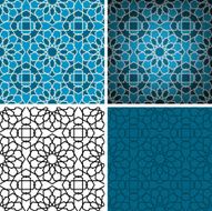 Blue Ceramic Islamic tile