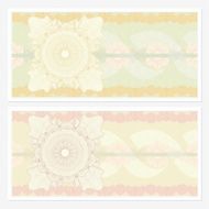 Voucher Coupon Gift certificate template (banknote money currency cheque check)