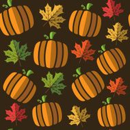 seamless pumpkin pattern background