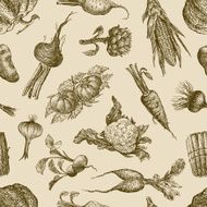 pattern with vegetables