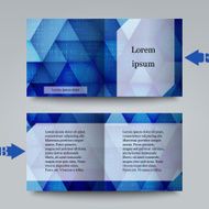 Brochure template with abstract background N25