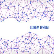 Abstract Technology Background Connected Dots Vector