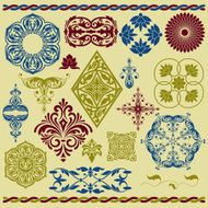 vector floral design elements N4