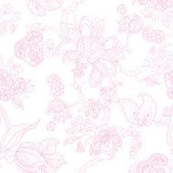 Seamless pattern with flowers of Frangipani N2