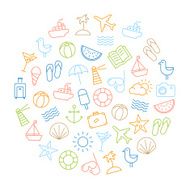 Summer Icons Background
