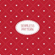 Red romantic wedding seamless pattern with hearts Wrapping paper Background