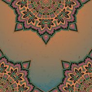 Pattern of the indian floral ornament