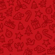 Seamless Christmas Background N16