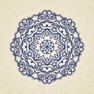 Vector vintage pattern in Victorian style N3