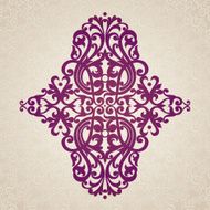 Vector baroque ornament in Victorian style N10