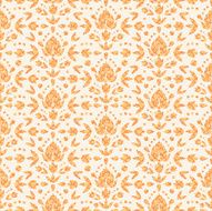 Textured Tulips Damask Seamless Pattern Background