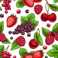 background with ripe berries