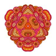 Orange-pink mandala