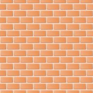 Red brick wall vector illustration background Texture pattern