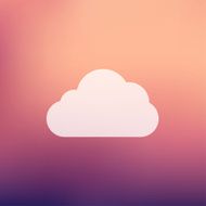 Cloud in flat style icon