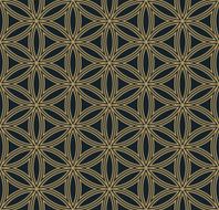 hexagonal floral pattern