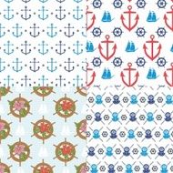 seamless marine pattern N5