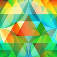 Seamless abstract colorful background made of tetrahedrons