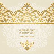 Vector seamless border in Eastern style N26