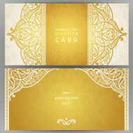 Vintage ornate cards in oriental style N18