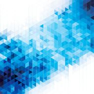 Blue geometric cube abstract background