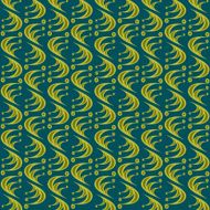 Quirky Blue And Green Pattern