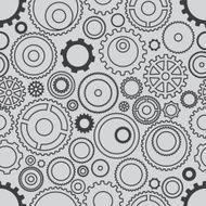 Seamless pattern or different gear wheels