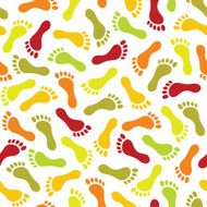 Seamless footprint pattern