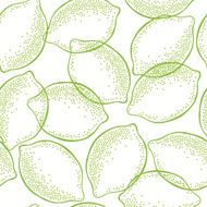 Seamless pattern with limes