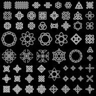 50 collection of Celtic Chinese and other knots
