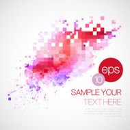 Modern vector background with watercolor blot