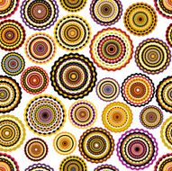 Colorful circles seamless pattern